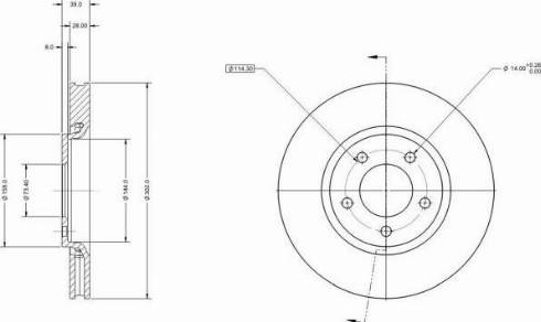 Remy RAD2061C - Тормозной диск avtokuzovplus.com.ua