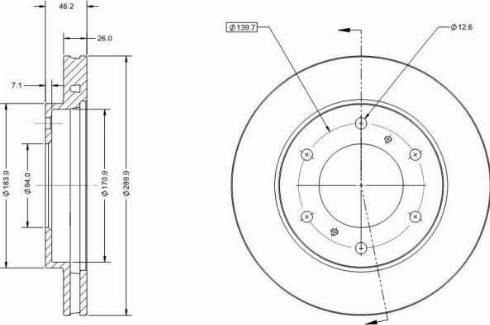 Remy RAD2083C - Тормозной диск avtokuzovplus.com.ua