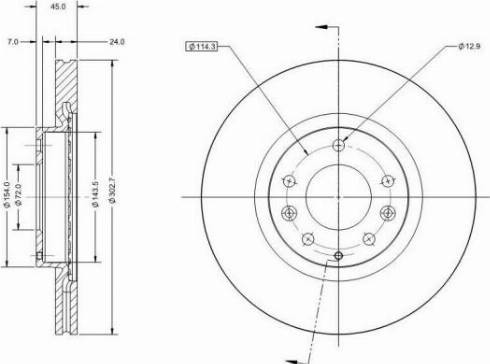 Remy RAD2124C - Тормозной диск avtokuzovplus.com.ua