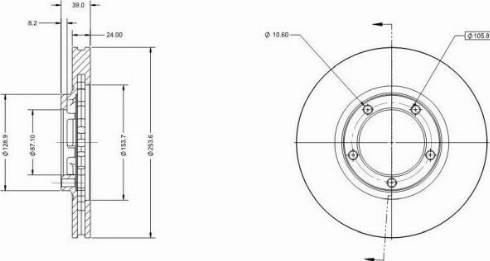 Remy RAD2134C - Тормозной диск avtokuzovplus.com.ua