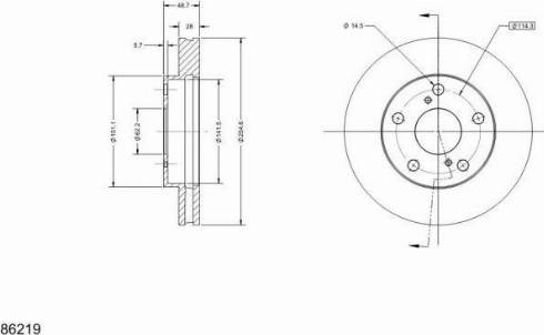 Remy RAD2142C - Тормозной диск avtokuzovplus.com.ua