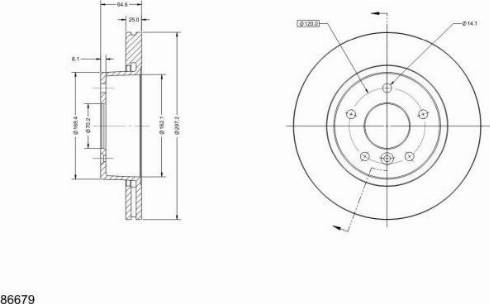 Remy RAD2146C - Тормозной диск avtokuzovplus.com.ua