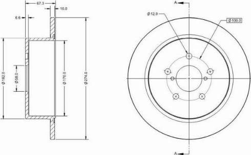 Remy RAD2156C - Тормозной диск autodnr.net