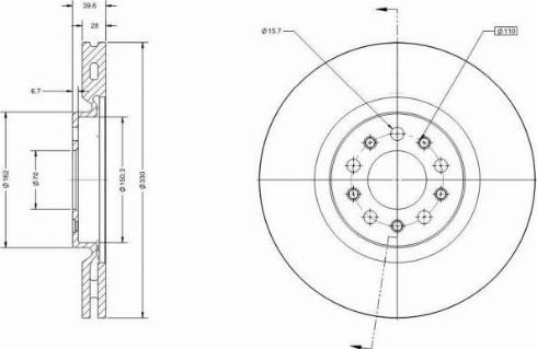 Remy RAD2161C - Тормозной диск avtokuzovplus.com.ua