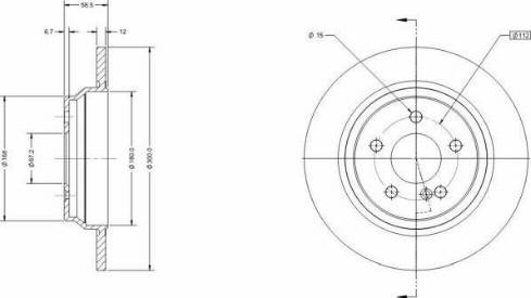 Remy RAD2165C - Тормозной диск avtokuzovplus.com.ua