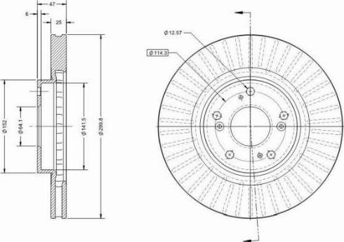 Remy RAD2183C - Тормозной диск avtokuzovplus.com.ua