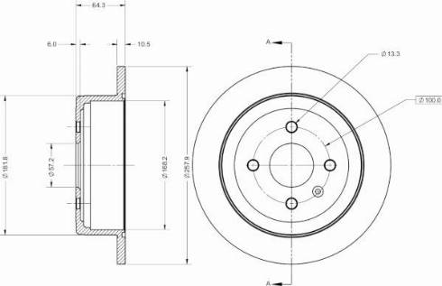 Remy RAD2210C - Тормозной диск avtokuzovplus.com.ua