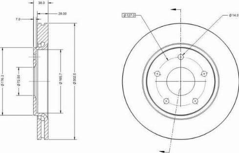 Remy RAD2229C - Тормозной диск avtokuzovplus.com.ua