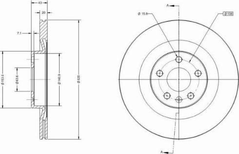 Remy RAD2243C - Тормозной диск avtokuzovplus.com.ua