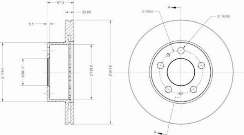 Remy RAD2253C - Тормозной диск avtokuzovplus.com.ua