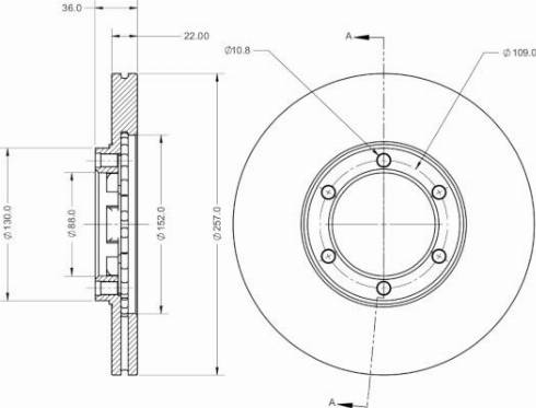 Remy RAD2259C - Тормозной диск avtokuzovplus.com.ua