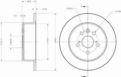 Remy RAD2264C - Тормозной диск avtokuzovplus.com.ua