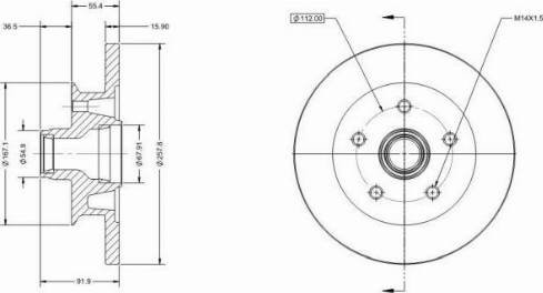 Remy RAD2268C - Тормозной диск avtokuzovplus.com.ua