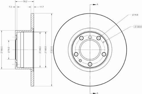 Remy RAD2277C - Тормозной диск avtokuzovplus.com.ua