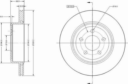 Remy RAD2280C - Тормозной диск avtokuzovplus.com.ua