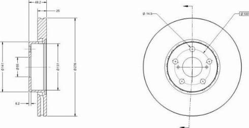 Remy RAD2287C - Тормозной диск avtokuzovplus.com.ua