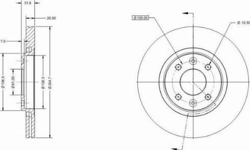 Remy RAD2297C - Тормозной диск avtokuzovplus.com.ua