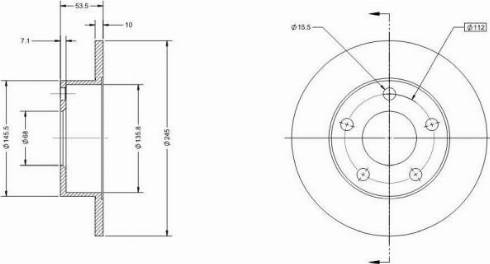 Remy RAD2300C - Тормозной диск avtokuzovplus.com.ua