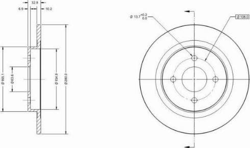 Remy RAD2306C - Тормозной диск avtokuzovplus.com.ua