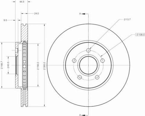 Remy RAD2307C - Тормозной диск avtokuzovplus.com.ua