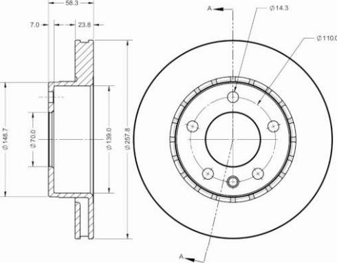 Remy RAD2308C - Тормозной диск avtokuzovplus.com.ua