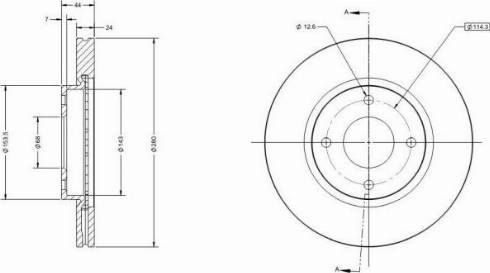 Remy RAD2319C - Тормозной диск avtokuzovplus.com.ua