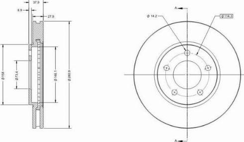 Remy RAD2324C - Тормозной диск avtokuzovplus.com.ua