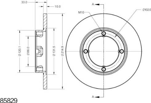 Remy RAD2325C - Тормозной диск avtokuzovplus.com.ua