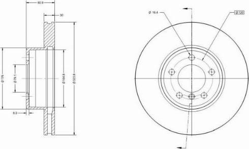 Remy RAD2327C - Тормозной диск avtokuzovplus.com.ua