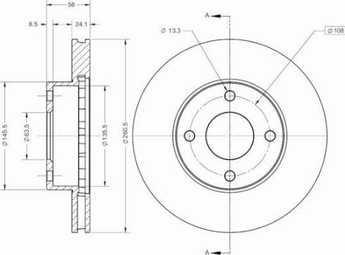 Remy RAD2334C - Тормозной диск avtokuzovplus.com.ua