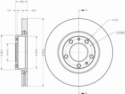 Remy RAD2336C - Гальмівний диск autocars.com.ua