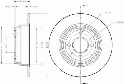 Remy RAD2363C - Тормозной диск avtokuzovplus.com.ua