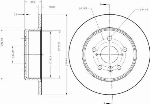 Remy RAD2396C - Тормозной диск autodnr.net