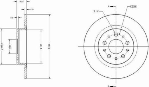 Remy RAD2414C - Тормозной диск avtokuzovplus.com.ua