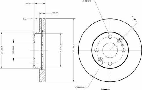 Remy RAD2424C - Тормозной диск avtokuzovplus.com.ua