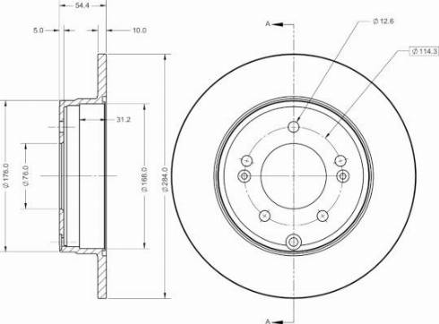 Remy RAD2425C - Гальмівний диск autocars.com.ua