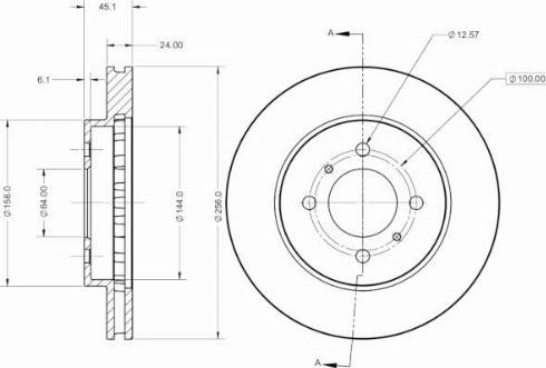 Remy RAD2426C - Тормозной диск avtokuzovplus.com.ua