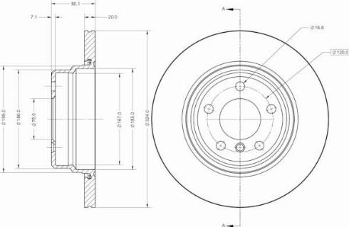 Remy RAD2437C - Гальмівний диск autocars.com.ua