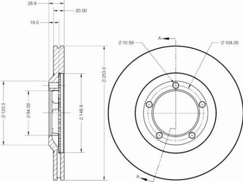 Remy RAD2455C - Тормозной диск avtokuzovplus.com.ua