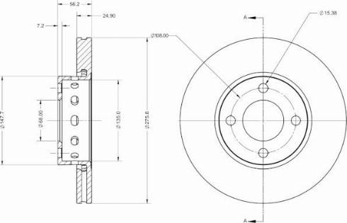 Remy RAD2461C - Тормозной диск avtokuzovplus.com.ua