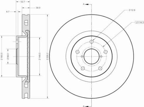 Remy RAD2464C - Тормозной диск avtokuzovplus.com.ua