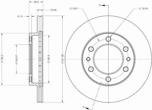 Remy RAD2465C - Тормозной диск avtokuzovplus.com.ua