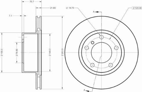 Remy RAD2483C - Тормозной диск avtokuzovplus.com.ua