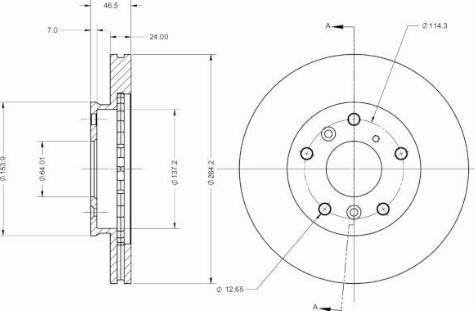 Remy RAD2500C - Тормозной диск avtokuzovplus.com.ua