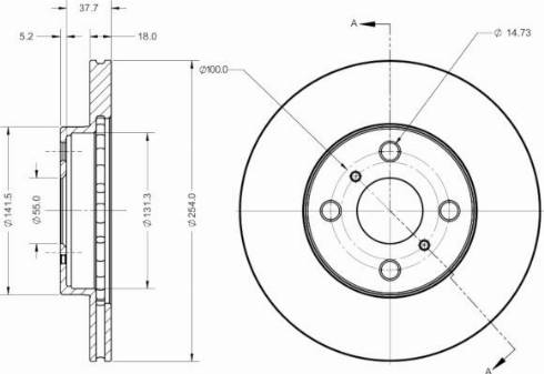 Remy RAD2517C - Тормозной диск avtokuzovplus.com.ua