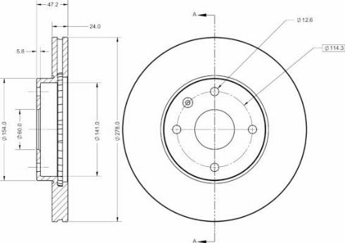 Remy RAD2521C - Тормозной диск avtokuzovplus.com.ua