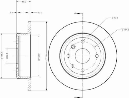 Remy RAD2522C - Тормозной диск avtokuzovplus.com.ua