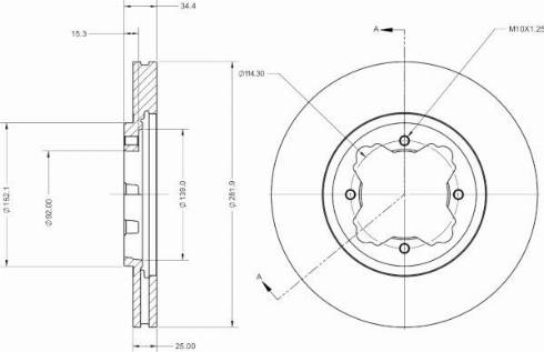 Remy RAD2524C - Тормозной диск avtokuzovplus.com.ua