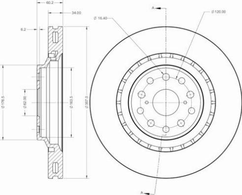 Remy RAD2530C - Тормозной диск avtokuzovplus.com.ua