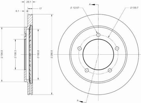 Remy RAD2535C - Тормозной диск avtokuzovplus.com.ua